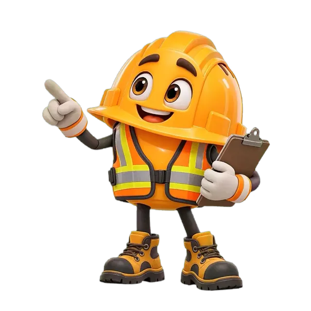 Mascote Capacetudo, segurança do trabalho